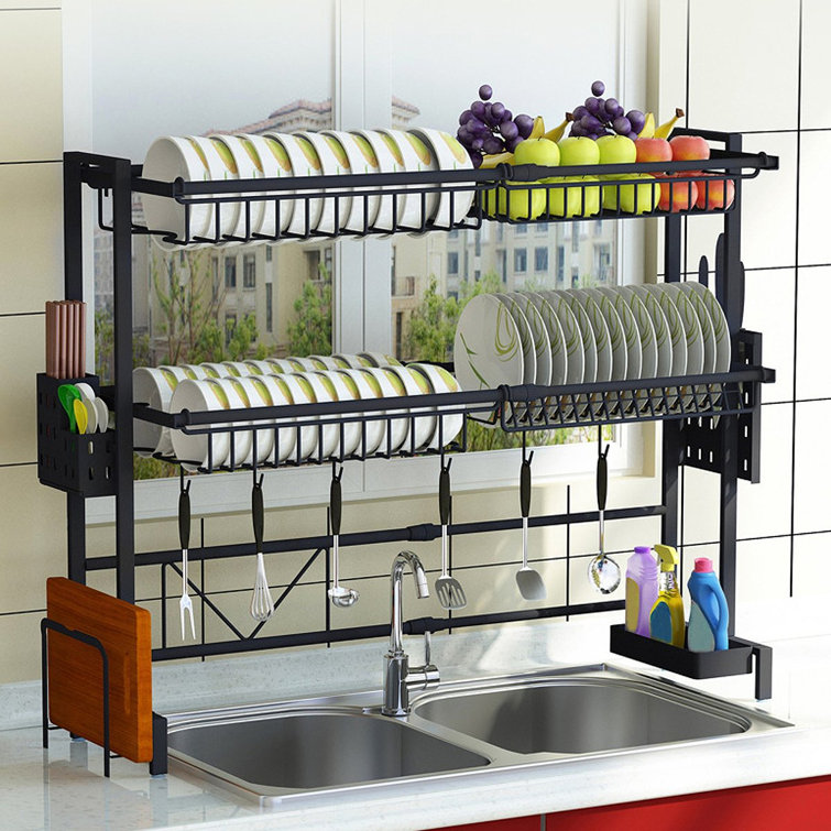 KingSo Stainless Steel Over The Sink Dish Rack & Reviews Wayfair